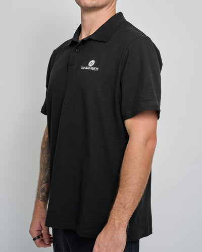 HUEYS | SS POLO - BLACK