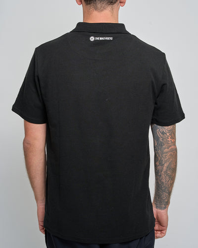 HUEYS | SS POLO - BLACK