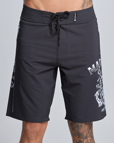 AHOY FKRS | 20" BOARDSHORT - BLACK