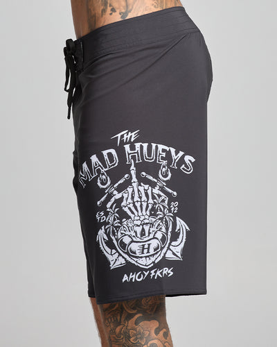 AHOY FKRS | 20" BOARDSHORT - BLACK