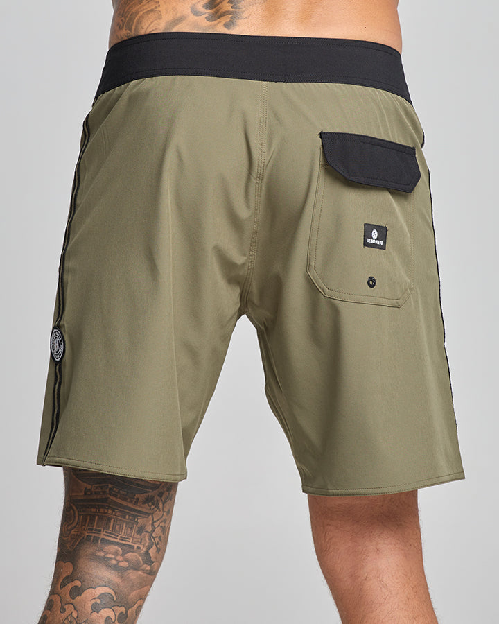 SEND IT | 18" BOARDSHORT - OLIVE