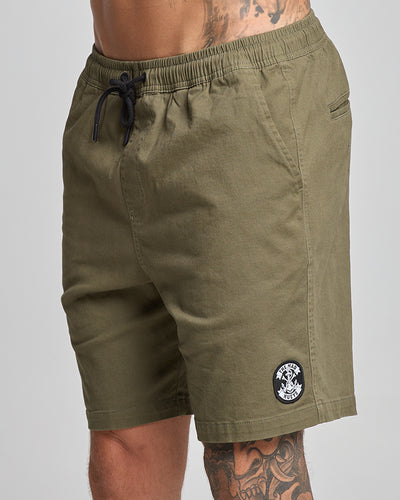 ANCHOR BONES | 18" CHINO SHORT - OLIVE