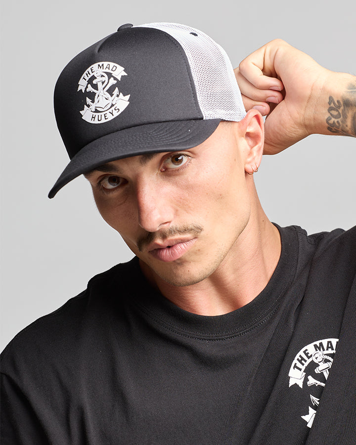 ANCHOR BONES | FOAM TRUCKER - BLACK