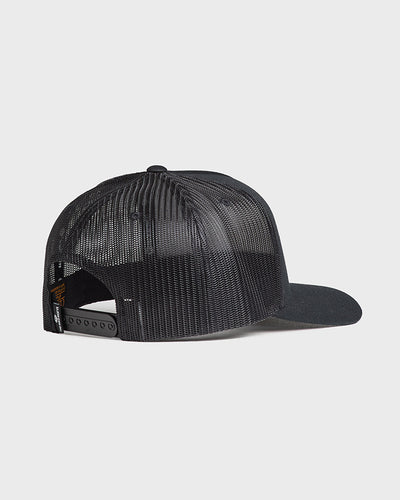 HOOKED FOR LIFE | TWILL TRUCKER - BLACK