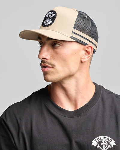 ANCHOR BONES | TWILL TRUCKER - TAN