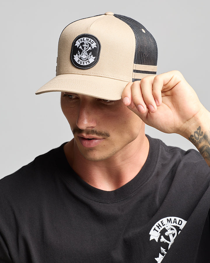 ANCHOR BONES | TWILL TRUCKER - TAN