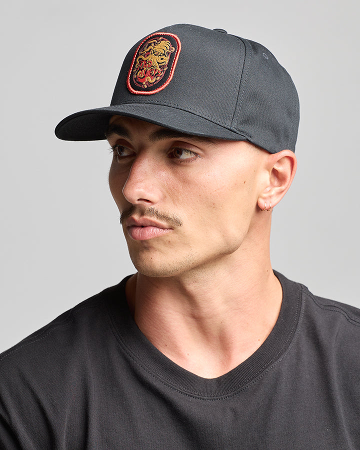 KRAKEN TINS | TWILL SNAPBACK - BLACK