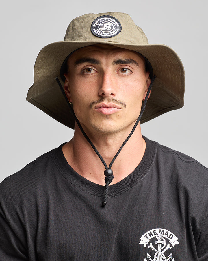 H SERIES | WIDE BRIM HAT - OLIVE