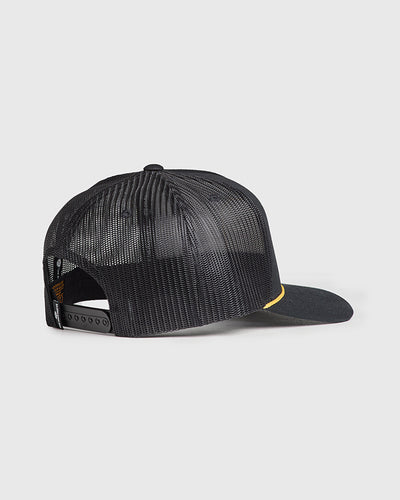 DOUBLE SPIT | TWILL TRUCKER - BLACK