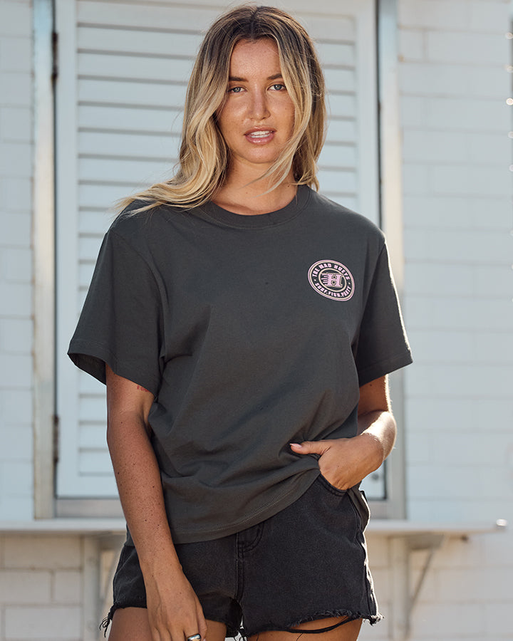 H SERIES | WOMENS SS TEE - CHARCOAL