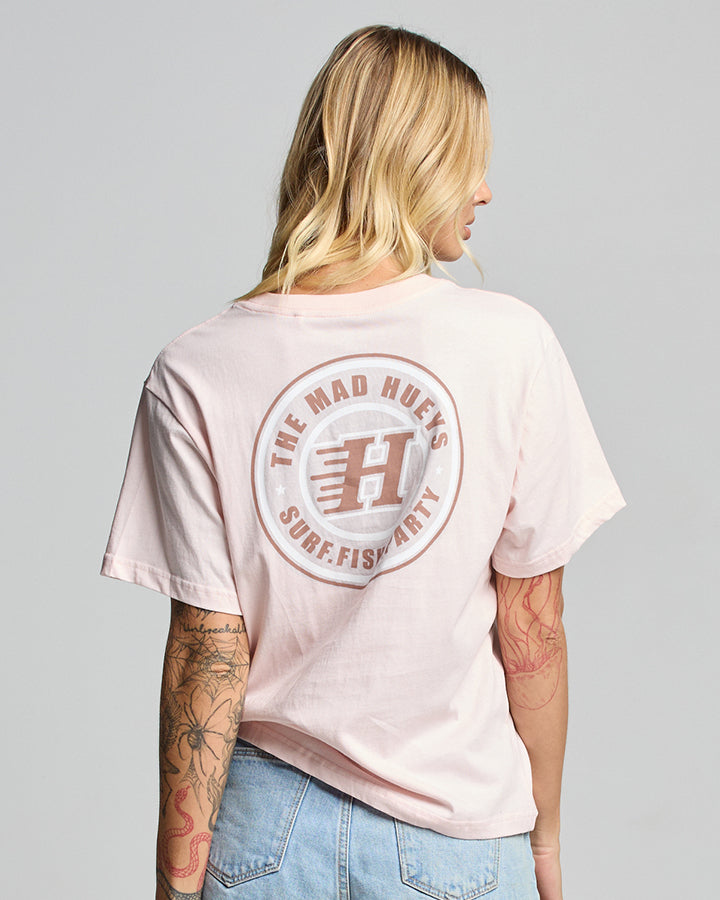 The Mad Hueys H Series women's SS T-shirt in Fairy Floss