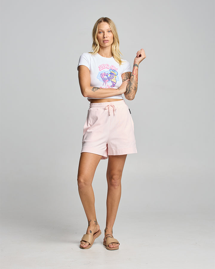 BBQ GIRL | WOMENS SHORTS - FAIRY FLOSS