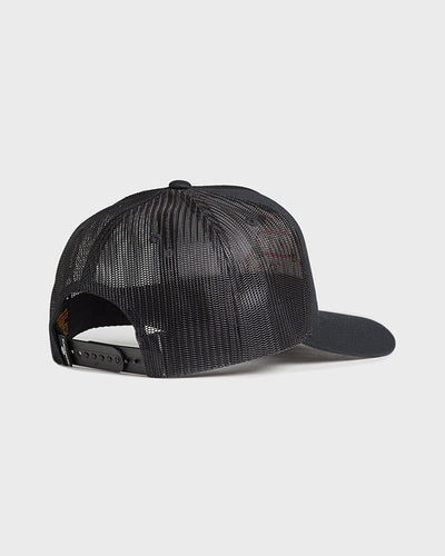 SKULL TATTOO | WOMENS TWILL TRUCKER - BLACK