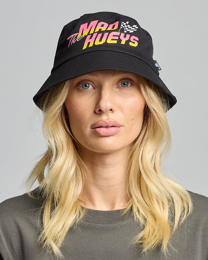 SEE YOU ON THE TRACK | WOMENS BUCKET HAT - BLACK