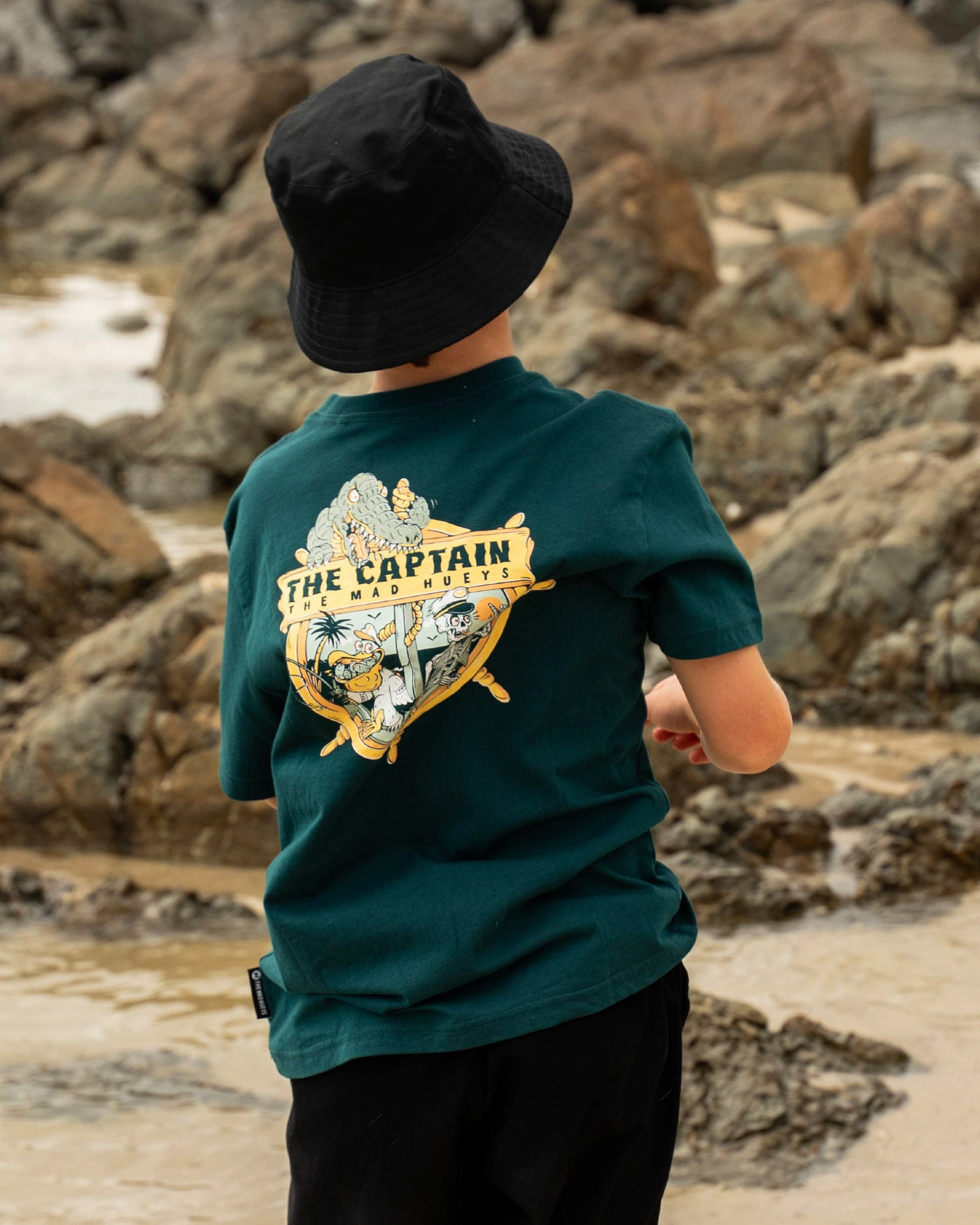 CROC CAPTAIN | YOUTH SS TEE - ATLANTIC