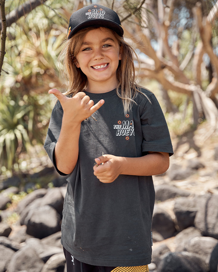ONE TEAM | YOUTH SS TEE - VINTAGE BLACK