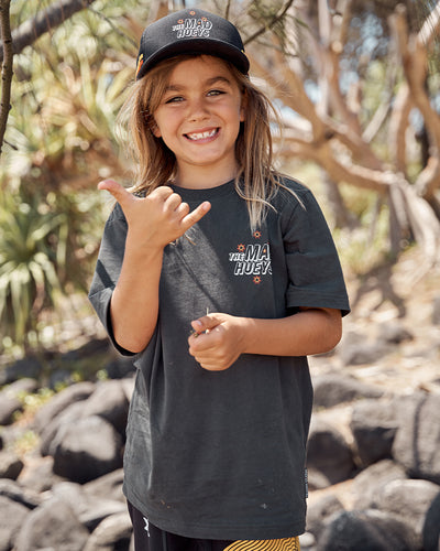 ONE TEAM | YOUTH SS TEE - VINTAGE BLACK