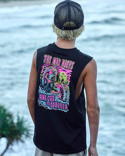 KING COD CODZILLA | YOUTH MUSCLE - BLACK