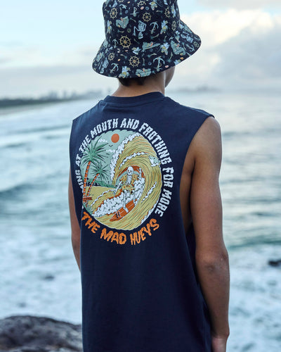 FROTHING FOR MORE | YOUTH MUSCLE - NAVY