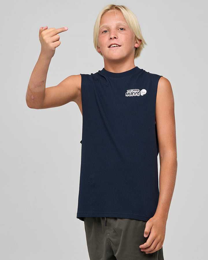 FROTHING FOR MORE | YOUTH MUSCLE - NAVY