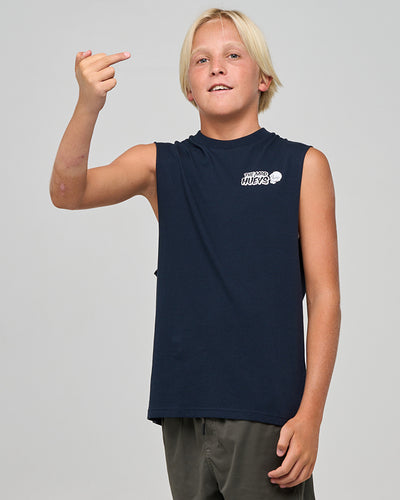 FROTHING FOR MORE | YOUTH MUSCLE - NAVY