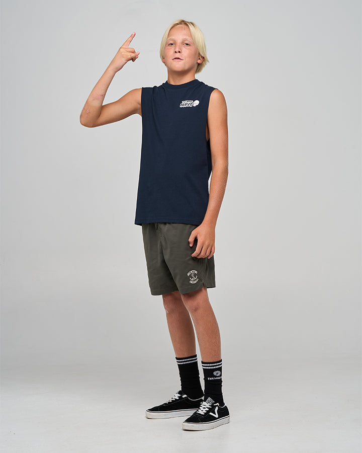 FROTHING FOR MORE | YOUTH MUSCLE - NAVY
