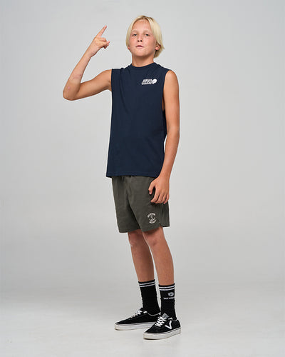 FROTHING FOR MORE | YOUTH MUSCLE - NAVY