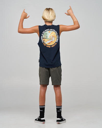FROTHING FOR MORE | YOUTH MUSCLE - NAVY