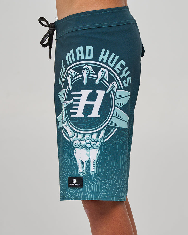 SURFING H | YOUTH 17" BOARDSHORT - BLACK