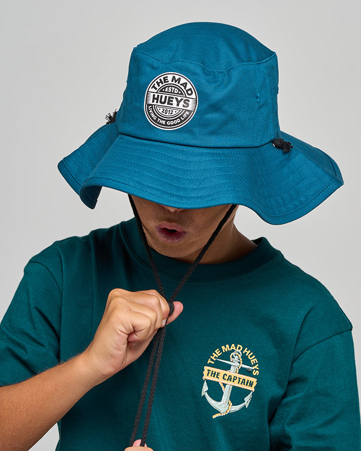 GOOD LIFE HUEYS | YOUTH WIDE BRIM HAT - ATLANTIC
