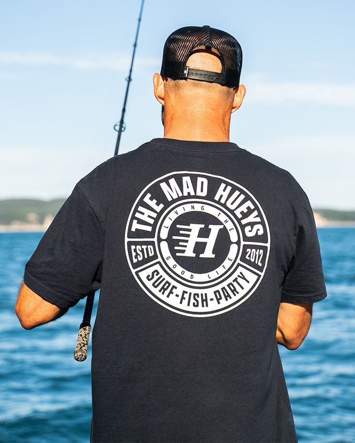 LIVING HUEYS | SS TEE - NAVY