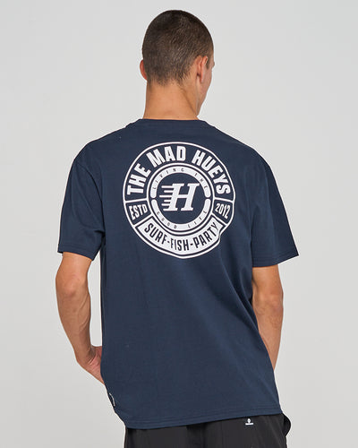 LIVING HUEYS | SS TEE - NAVY