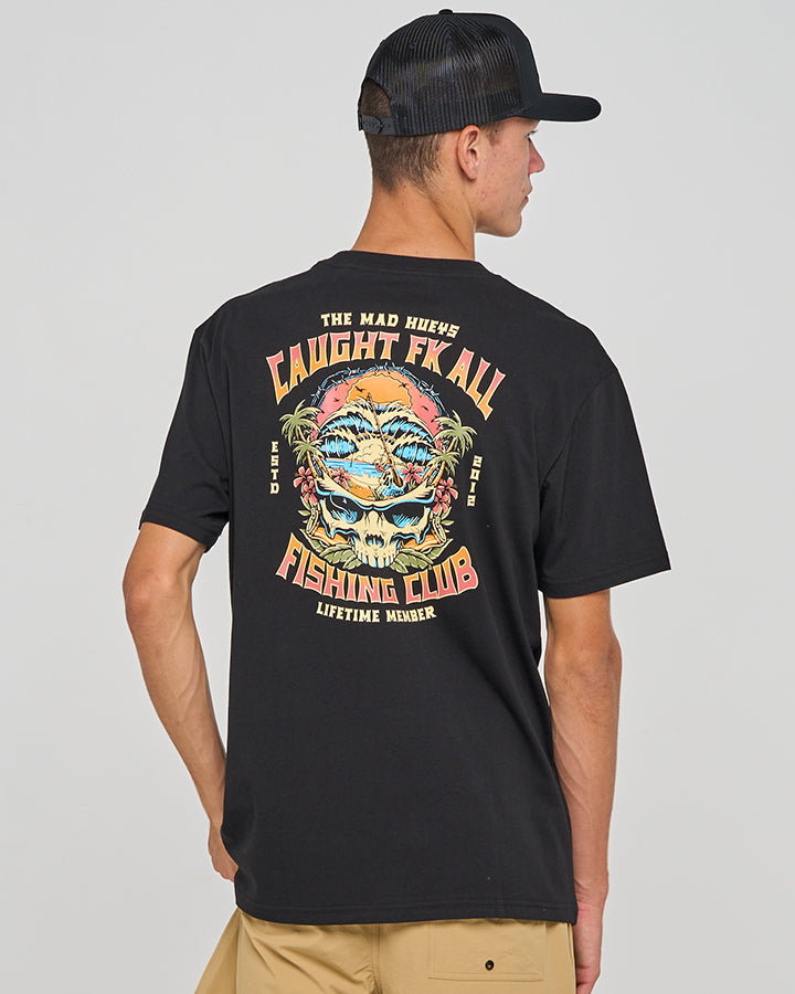 CAUGHT FK ALL SKULL | SS TEE - BLACK