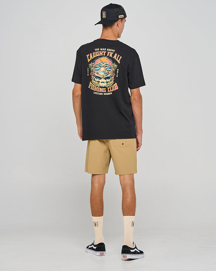 CAUGHT FK ALL SKULL | SS TEE - BLACK