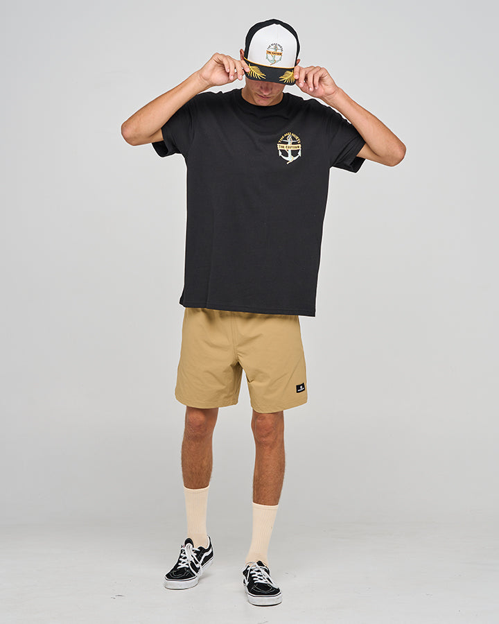 CROC CAPTAIN | SS TEE - BLACK