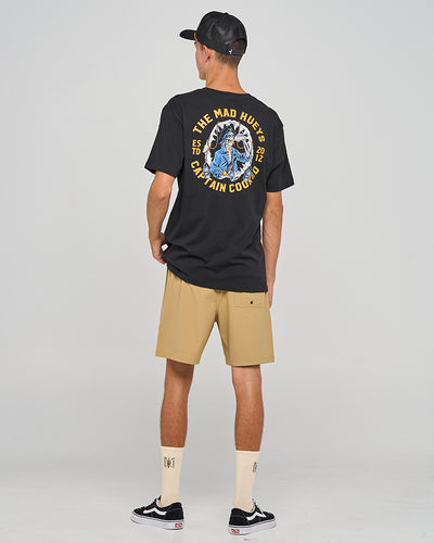 CAPTAIN COOKED JAWS | SS TEE - BLACK