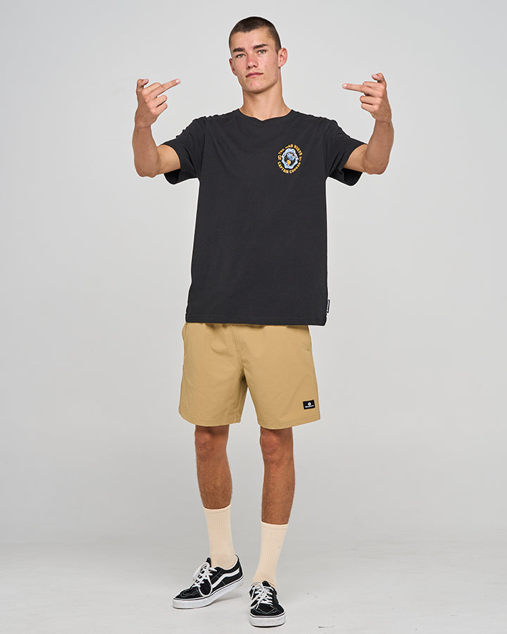 CAPTAIN COOKED JAWS | SS TEE - BLACK