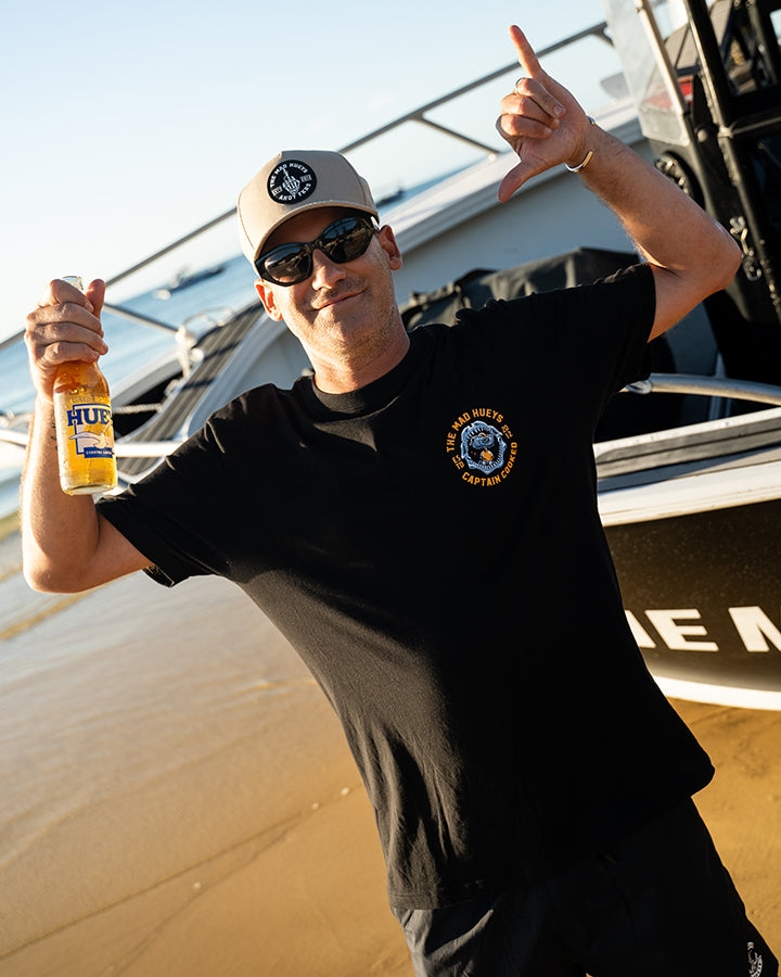 CAPTAIN COOKED JAWS | SS TEE - BLACK