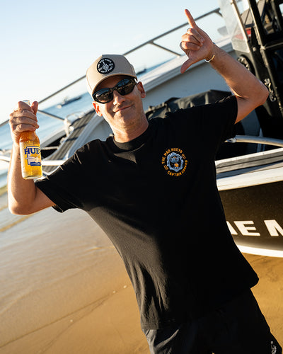 CAPTAIN COOKED JAWS | SS TEE - BLACK