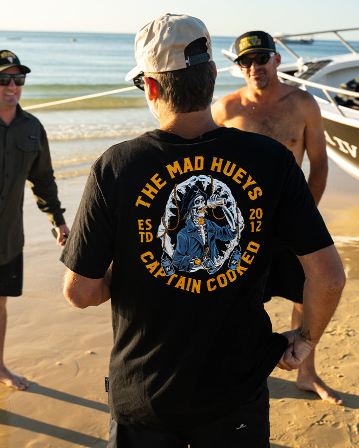 CAPTAIN COOKED JAWS | SS TEE - BLACK