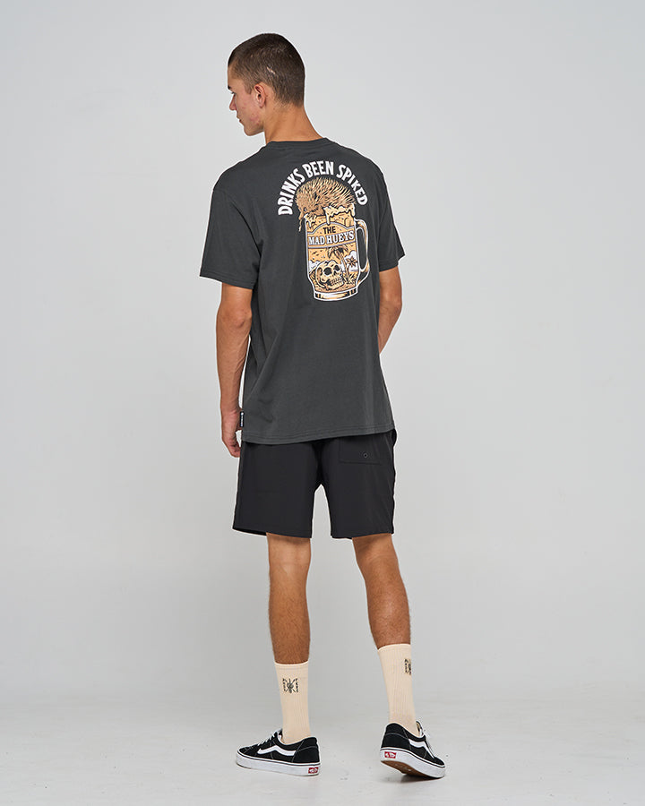 SPIKED DRINK | SS TEE - VINTAGE BLACK