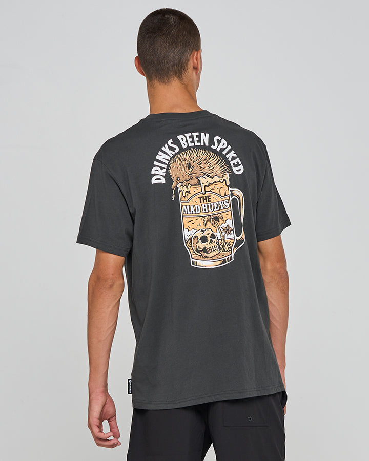 SPIKED DRINK | SS TEE - VINTAGE BLACK