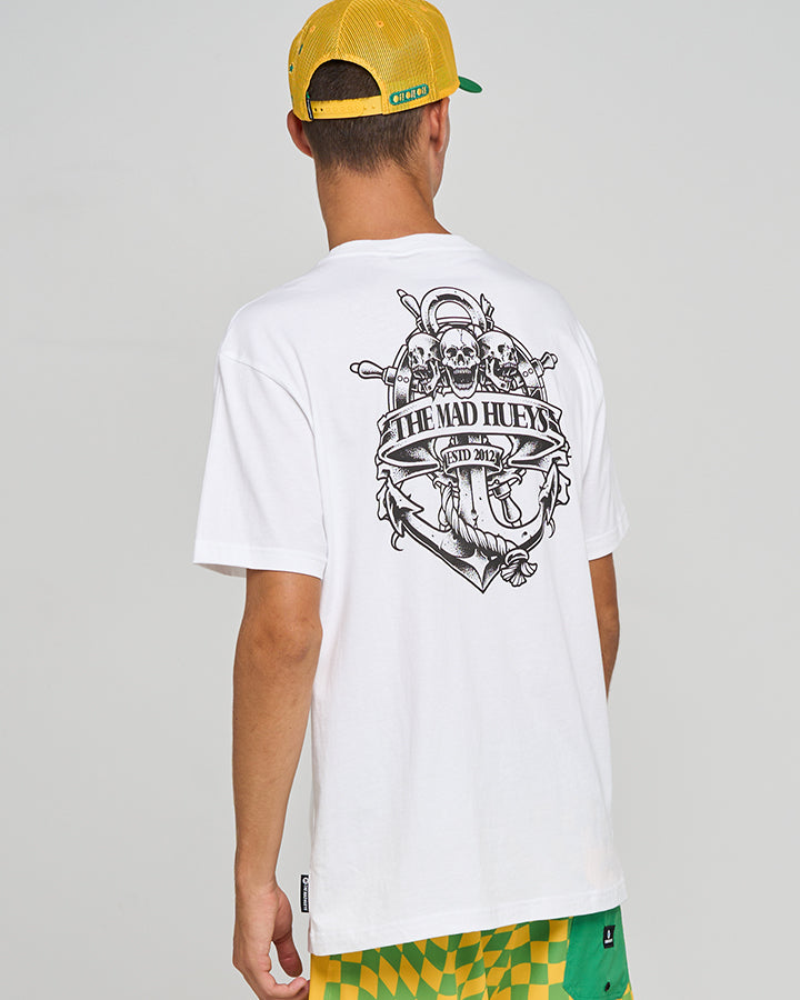 TRIPLE ANCHOR | SS TEE - WHITE