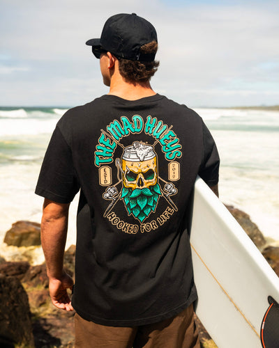 FROTHIN HOOKED FOR LIFE | SS TEE - BLACK