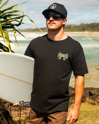 FROTHIN HOOKED FOR LIFE | SS TEE - BLACK