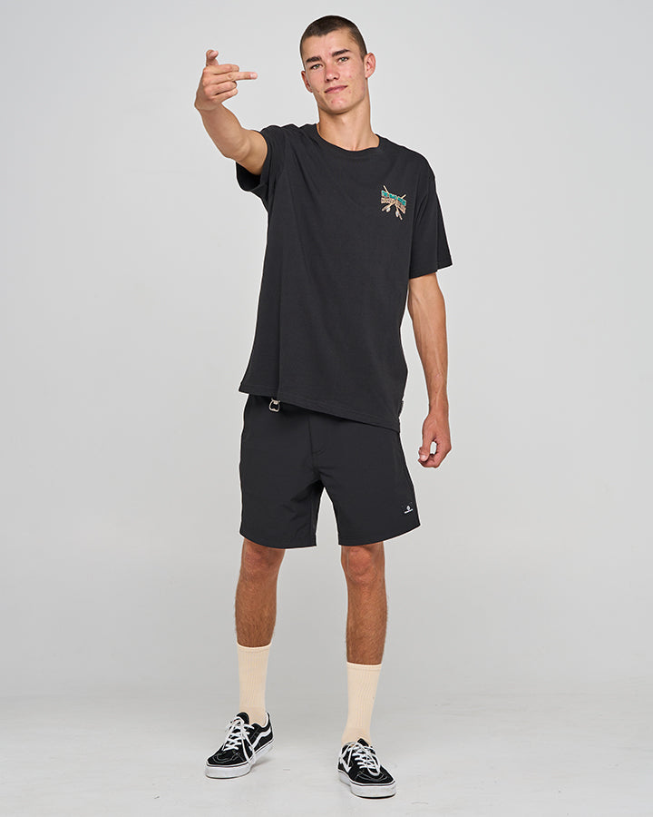 FROTHIN HOOKED FOR LIFE | SS TEE - BLACK