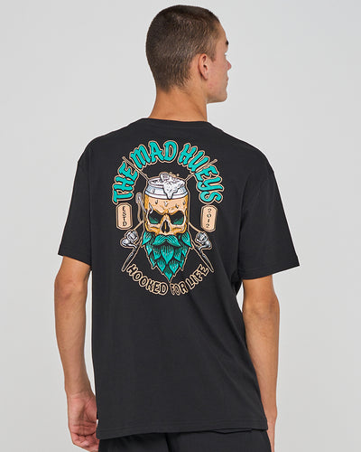FROTHIN HOOKED FOR LIFE | SS TEE - BLACK