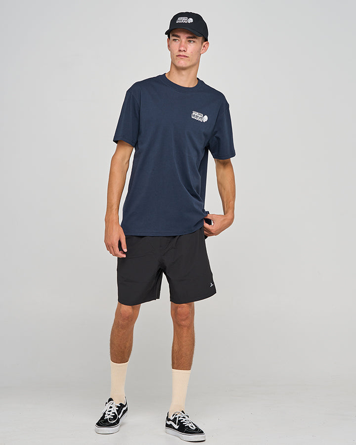 FOAMING AT THE MOUTH | SS TEE - NAVY