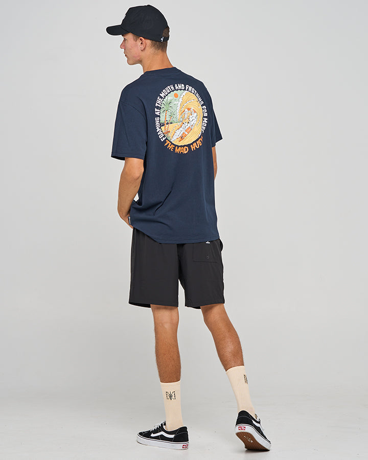 FOAMING AT THE MOUTH | SS TEE - NAVY