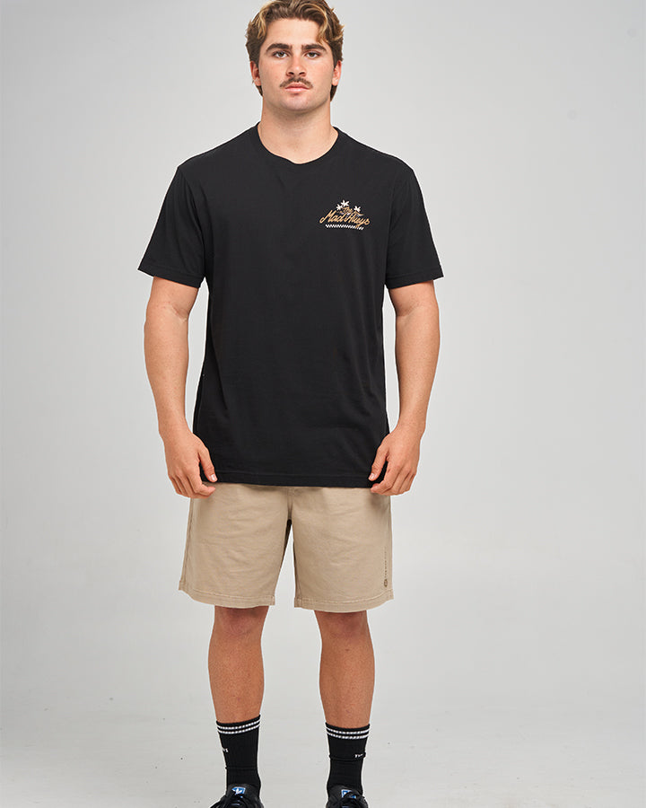 The Mad Hueys Rod Rage SS T-shirt in Black, alternate view 4